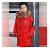 Winter Boy Girl Child Thick Middle Long Down Coat    red   130cm - Mega Save Wholesale & Retail - 2