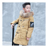 Winter Boy Girl Child Thick Middle Long Down Coat   khaki    130cm - Mega Save Wholesale & Retail - 1