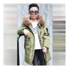 Winter Boy Girl Child Thick Middle Long Down Coat    green   130cm - Mega Save Wholesale & Retail - 3