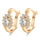 Ear Studs Sunflower Dazzling Zircon   white - Mega Save Wholesale & Retail - 1