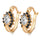 Ear Studs Sunflower Dazzling Zircon   black - Mega Save Wholesale & Retail - 1