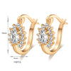 Ear Studs Sunflower Dazzling Zircon   black - Mega Save Wholesale & Retail - 4