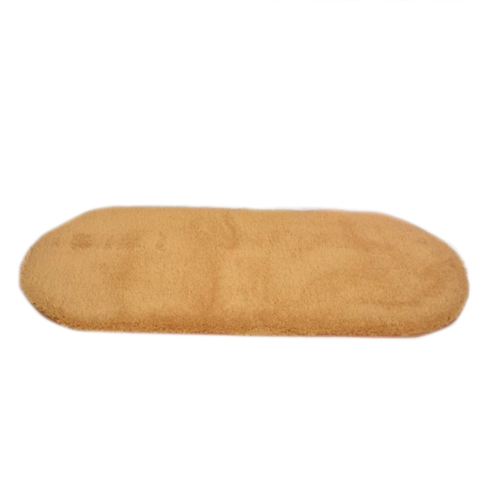 Thick Berber Fleece Carpet Ground Mat   khaki   30*50cm - Mega Save Wholesale & Retail