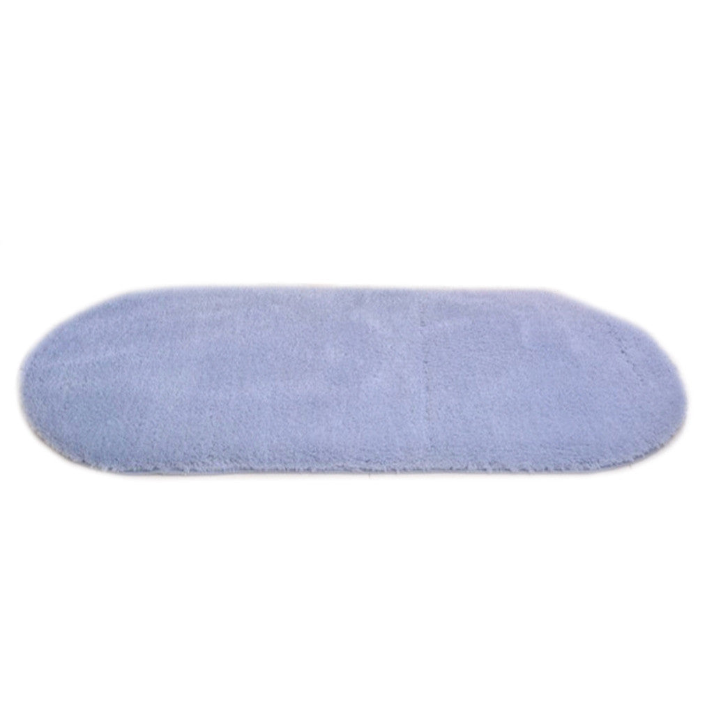Thick Berber Fleece Carpet Ground Mat   blue grey   30*50cm - Mega Save Wholesale & Retail