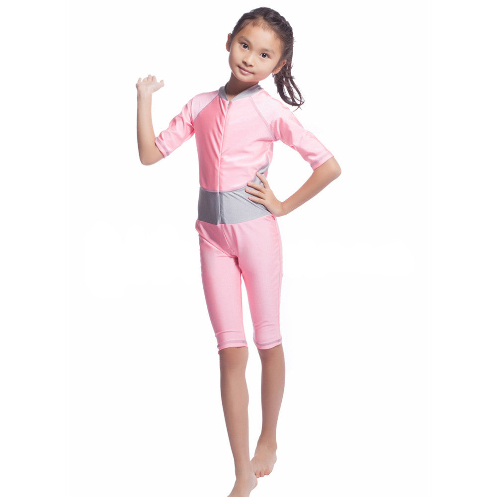 Musilim Swimwear Swimsuit Burqini hw20A Child   pink   S - Mega Save Wholesale & Retail - 1