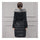 Real Fox Fur Collar Middle Long Down Coat Woman   black   S - Mega Save Wholesale & Retail - 3