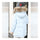 Winter Middle Long Down Coat 100% Fur Collar Girl   light blue    120cm - Mega Save Wholesale & Retail - 3