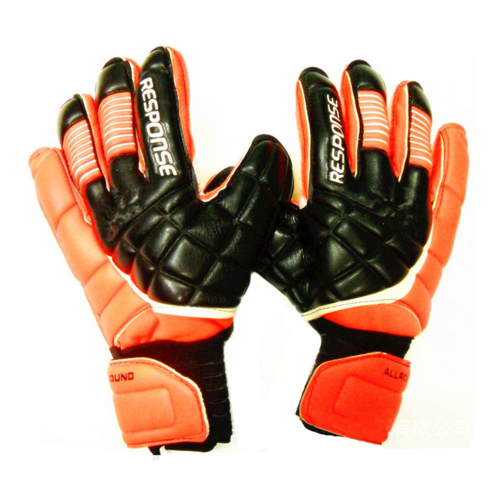 Latex Goalkeeper Gloves Roll Finger   orange  8 - Mega Save Wholesale & Retail - 1