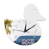 Kid Room Decoration Wall Clock Duck DIY Mirror    silver - Mega Save Wholesale & Retail