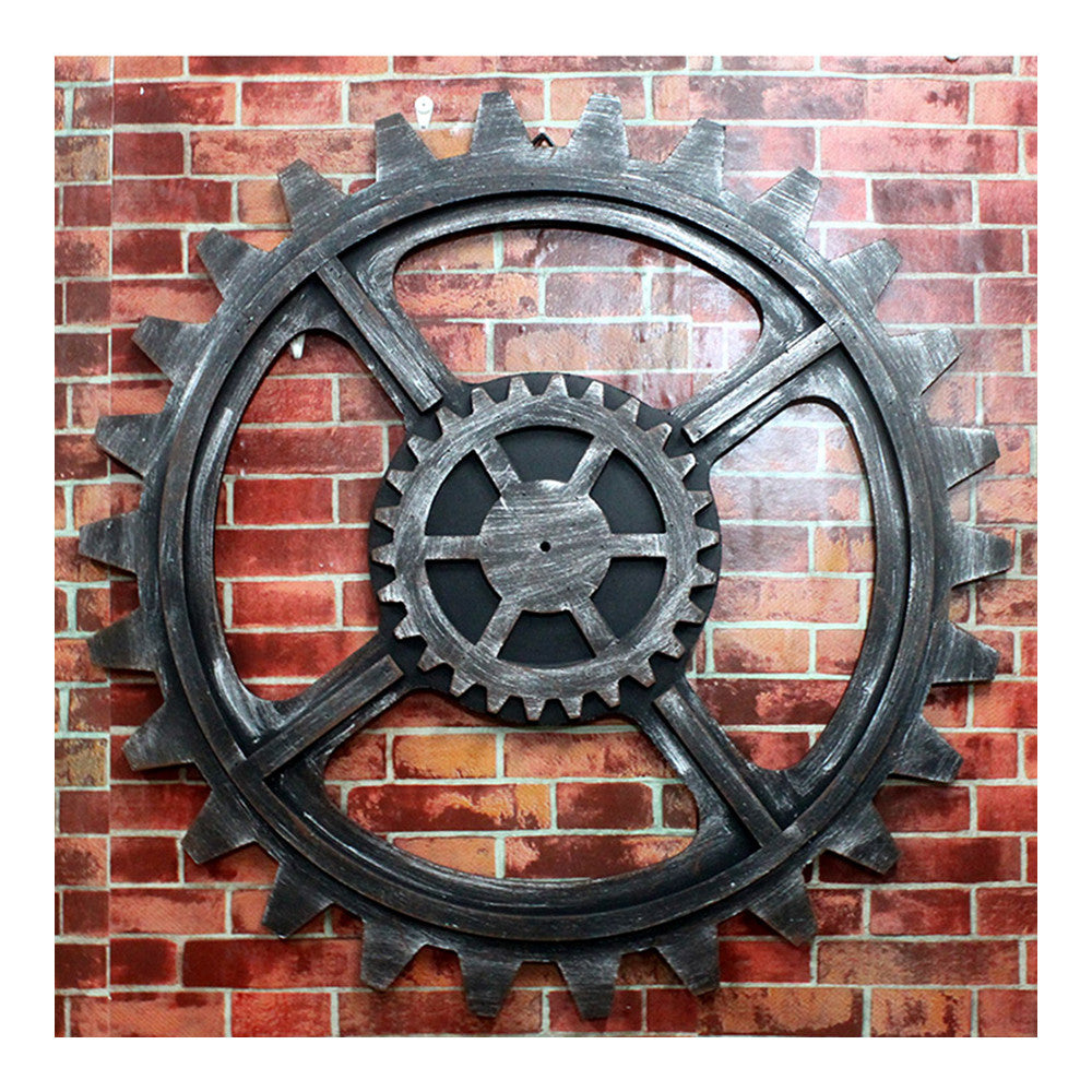 Loft Industrial Style Gear Wall Hanging Decoration    diameter 80cm - Mega Save Wholesale & Retail