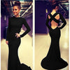 Sexy Women Backless Prom Gown Bodycon Ball Party Evening Formal Maxi Long Dress Black - Mega Save Wholesale & Retail