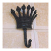Wrought iron hooks creative decorative wall hook hook hook iron wall hangings    Black - Mega Save Wholesale & Retail - 2