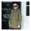Winter Thick Down Coat Boy Warm Children Garments   army green   120cm - Mega Save Wholesale & Retail - 1