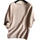 Woman Loose Wool Knitwear Sweater Boat Neck   light camel   S - Mega Save Wholesale & Retail - 1