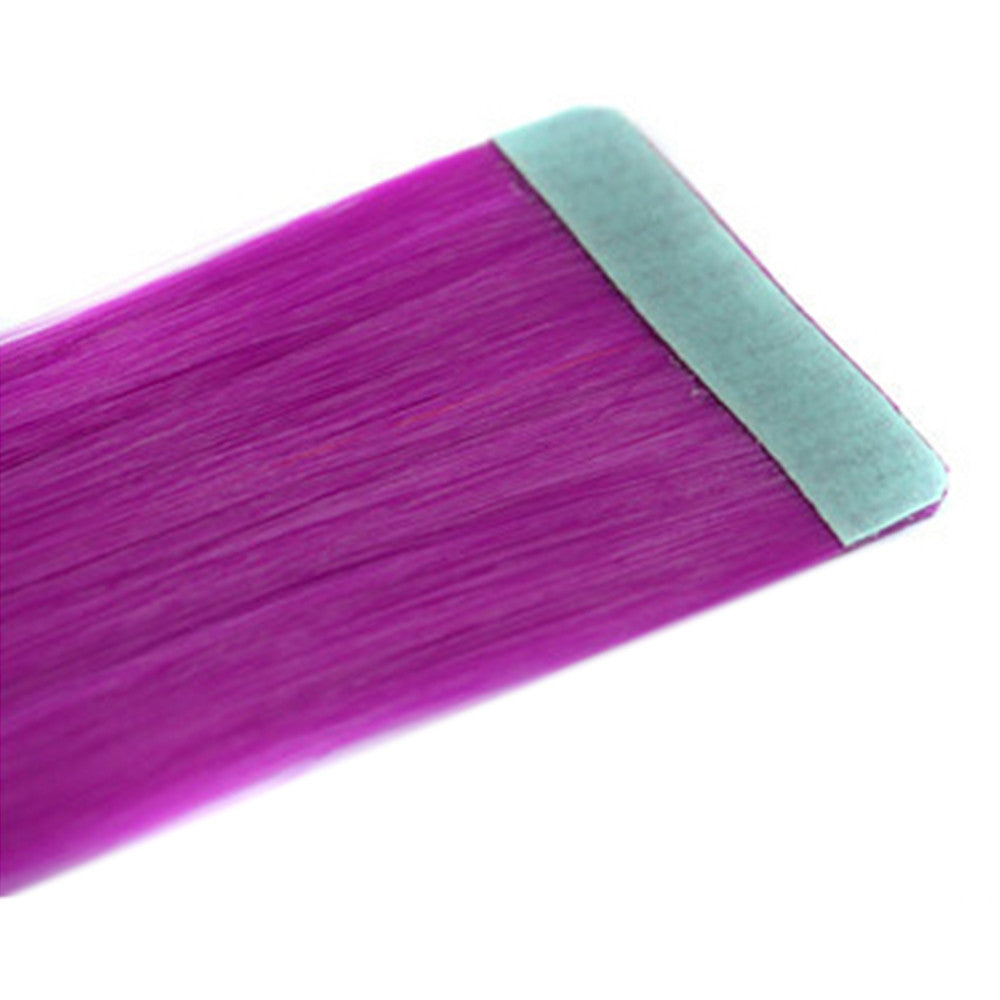 Invisible Hair Extension Colorful Wig    rose red 51P#