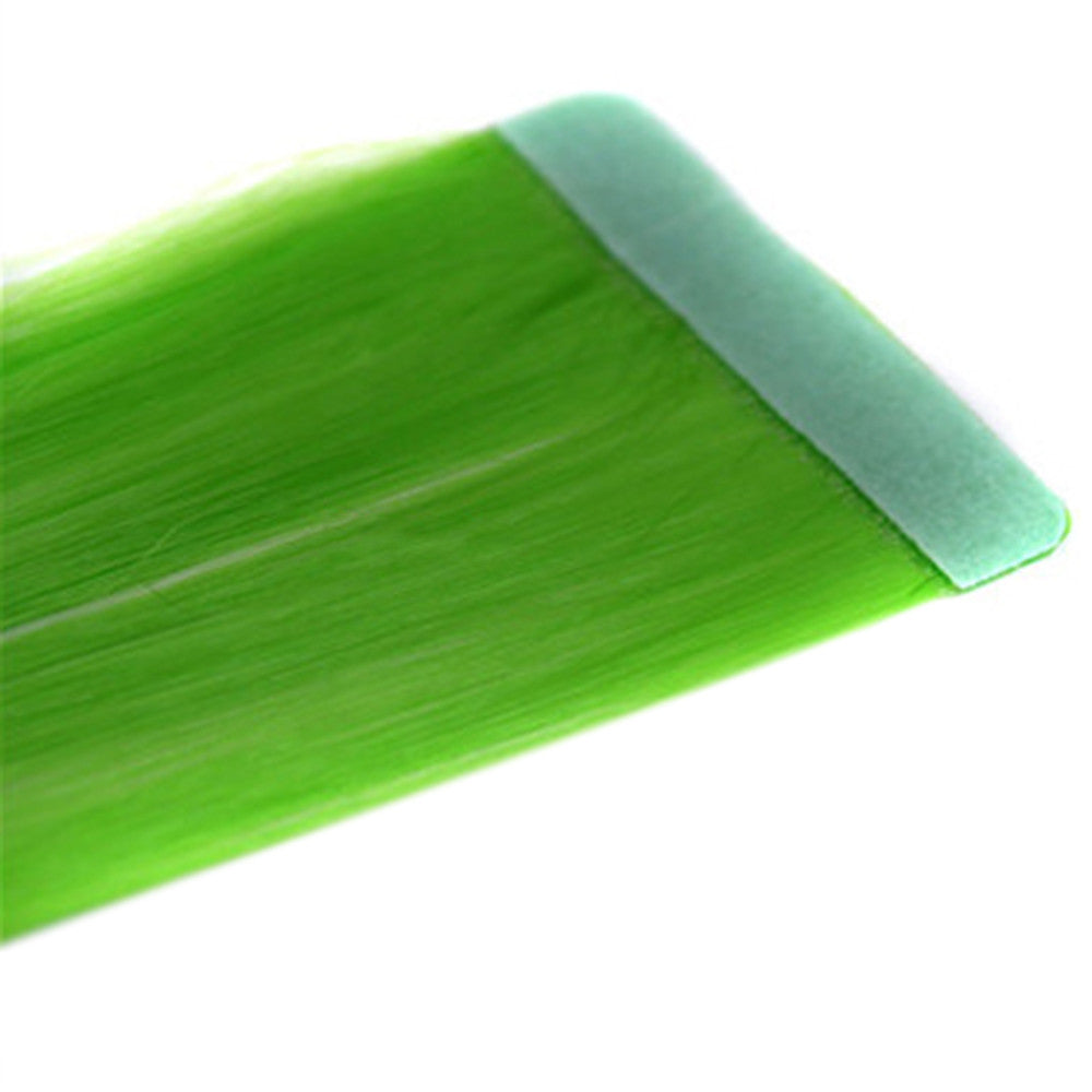 Invisible Hair Extension Colorful Wig    grass green GREEN#