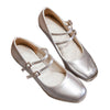 High Heel Double Buckle Women Shoes Plus Size  silver - Mega Save Wholesale & Retail