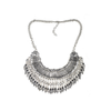 European Fashionable Necklace Gilded Geometry National Style Necklace Woman Clavicle Necklace   silver - Mega Save Wholesale & Retail