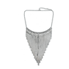 European Fashionable Big Brand Necklace Classic Metal Tassel Necklace Rock and Roll Punk Performance Ornament  silver - Mega Save Wholesale & Retail