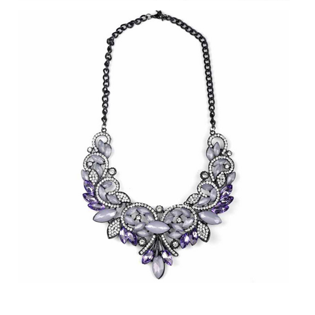 Autumn and Winter New European Big Brand Necklace Fashionable Pattern Woman T Form Necklace   silver - Mega Save Wholesale & Retail