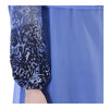 Muslim Long Dress Chiffon Printing Women Garments Autumn   sky blue - Mega Save Wholesale & Retail - 2