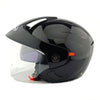 Motorcycle Motor Bike Scooter Safety Helmet 205   bright black - Mega Save Wholesale & Retail - 1