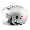 Motorcycle Motor Bike Scooter Safety Helmet 205   silver - Mega Save Wholesale & Retail - 1
