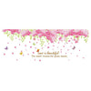 Removeable Wallpaper Wall Sticker Romantic Sakura Butterfly - Mega Save Wholesale & Retail - 1
