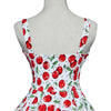 Suspender Dress Fashionable Printing Backless  red   S - Mega Save Wholesale & Retail - 2