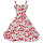 Suspender Dress Fashionable Printing Backless  red   S - Mega Save Wholesale & Retail - 1