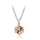 Korean jewelry wholesale crystal ball colorful crystal necklace - Love Cube 1111-46   Silver   champagne - Mega Save Wholesale & Retail