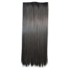 5 Cards Long Straight Hair Extension Wig natural black