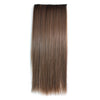 5 Cards Long Straight Hair Extension Wig flaxen