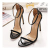 Lace-up Thin High Heel Shoes Sandals   black - Mega Save Wholesale & Retail - 2