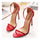 Lace-up Thin High Heel Shoes Sandals   red - Mega Save Wholesale & Retail - 2