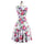 Summer Middle Long Slim Printing Sleeveless Dress   red   S - Mega Save Wholesale & Retail - 2