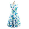 Summer Middle Long Slim Printing Sleeveless Dress   green   S - Mega Save Wholesale & Retail - 1