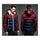 Man Contrast Color Hoodied Slim Cotton Coat   wine red   M - Mega Save Wholesale & Retail - 3