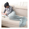 Mermaid Tail Blanket Throw Nap Gift Child   blue   80*190cm - Mega Save Wholesale & Retail - 1