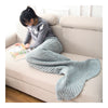 Mermaid Tail Blanket Throw Nap Gift Child   blue    60*140cm - Mega Save Wholesale & Retail - 2