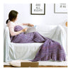 Mermaid Tail Blanket Throw Nap Gift Child   purple   60*140cm - Mega Save Wholesale & Retail - 1
