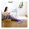 Mermaid Tail Blanket Throw Nap Gift Child   purple   80*190cm - Mega Save Wholesale & Retail - 2
