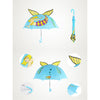 Cute Cartoon Animal Umbrella for Kids Animal Ears Bend Handle   Mermaid - Mega Save Wholesale & Retail