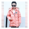 Winter Middle Long Down Coat Boy Children Garments   pink   140cm - Mega Save Wholesale & Retail - 1
