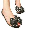 Bowknot Tramsparent Jelly Shoes Woemn Beach Peep-toe  black - Mega Save Wholesale & Retail