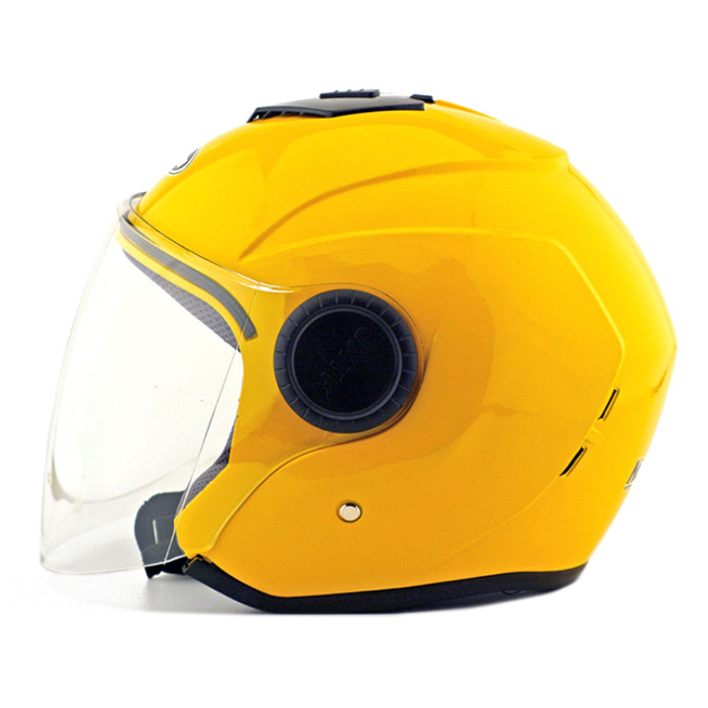 Motorcycle Motor Bike Scooter Safety Helmet 215   yellow - Mega Save Wholesale & Retail - 1