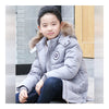 Winter Middle Long Down Coat Boy Children Garments   grey   140cm - Mega Save Wholesale & Retail - 2