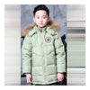 Winter Middle Long Down Coat Boy Children Garments   green    140cm - Mega Save Wholesale & Retail - 1