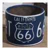 Vintage America 66 Route Car Plate Ashtray Succulent Pot   blue - Mega Save Wholesale & Retail - 1