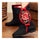 Peacock Vintage Beijing Cloth Shoes Embroidered Boots black - Mega Save Wholesale & Retail - 3